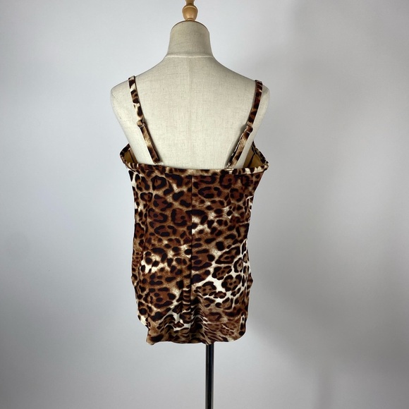 90s Newport News Leopard Underwire One Piece 16W - Picture 5 of 10